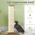 Load image into Gallery viewer, Cat Scratching Post, 87cm Cat Scratcher with Sisal Scratching Post, Track Ball Toy, Hanging Ball, 3 in 1 Cat Scratcher Post for Indoor Kittens