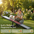 Load image into Gallery viewer, Pupstacle 71" Wooden Dog Agility Seesaw with Anti-Slip Surface Black