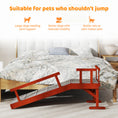 Load image into Gallery viewer, 49" Pine Wood Dog Ramp with Guardrails & Non-Slip Carpet