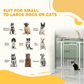 Load image into Gallery viewer, Dog Gate, Walk Through Pet Gate with Small Pet Door, Auto Close, for Doorways, House, Stair, 2 Extension Kits, Pressure Mount Kit, 30"-41" W x 38" H