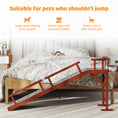 Load image into Gallery viewer, 70.5" Dog Ramp for Bed Couch with Removable Guardrails for Small Medium Large Dogs Brown