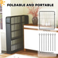 Load image into Gallery viewer, Dog Pen, 8 Panel Puppy Pen, Steel Dog Playpen, for Medium Breeds, 80cm Tall, Black