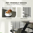 Load image into Gallery viewer, Hamster Cage, Gerbil Cage 3 Tier with Wheels, Deep Bottom, Ramps, Food Dish, Water Bottle, for Dwarf, Syrian, 57 x 43 x 74cm - Black