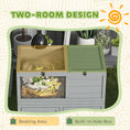 Load image into Gallery viewer, Tortoise House with Storage Cabinet, Wooden Tortoise Enclosure with Lamp Holder, Openable Top, Transparent Windows, Turtle Habitat for Indoor, Light Grey