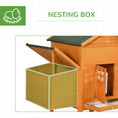 Load image into Gallery viewer, PawHut 118" Extra Large Chicken Coop with Asphalt Roof, Wooden Hen Run with Slide-Out Tray and Nesting Box, Chicken Hutch for 3-6 Chickens, Orange