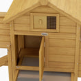 Load image into Gallery viewer, 59" Petite Chicken Coop Outdoor Poultry Enclosure with 2 Doors, Nesting Box, Natural