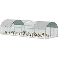 Load image into Gallery viewer, Walk In Chicken Run Galvanised Chicken Coop Hen Poultry House Cage Pet Playpen Garden with Two Water-Resist Covers, 7.6 x 2.8 x 2m