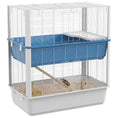 Load image into Gallery viewer, Large Hamster Cage with Accessories, Rat Cage Gerbil Habitat with Detachable Bottom, Ramps, Platform, Food Bowl, Water Bottle, 31" x 18" x 35"