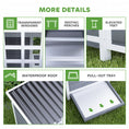 Load image into Gallery viewer, Wooden Chicken Coop, 39" Chicken House with Nesting Box, Pull-Out Tray, Waterproof Roof, Hen House Outdoor Poultry Cage for 4-6 Chickens, Rabbits, Small Animals, for Backyard, Light Gray