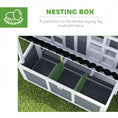 Load image into Gallery viewer, Wooden Chicken Coop, 39" Chicken House with Nesting Box, Pull-Out Tray, Waterproof Roof, Hen House Outdoor Poultry Cage for 4-6 Chickens, Rabbits, Small Animals, for Backyard, Light Gray