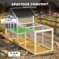 Load image into Gallery viewer, 82" Wooden Chicken Coop, Large Outdoor Hen House Poultry Hutch for 2-3 Hens, Chicken House with Nesting Box, Pull-on Tray, Waterproof Roof, Ramp and Roosting Bars for Backyard, Gray