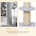 Load image into Gallery viewer, 36"H Large Cat Scratching Post for Indoor Cats, Bold Cat Tree Multi-Level Kitty Tower with Sisal Mat Scratch Rope, Cat Bed, Removable Cushion, Perch, Light Blue