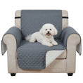 Load image into Gallery viewer, Waterproof Sofa Cover, Soft Couch Cover for Dogs Cats Pets, Non Slip Sofa Slipcoevr with Elastic Straps Furniture Protector for Living Room, Grey
