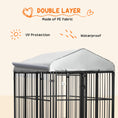 Load image into Gallery viewer, 6 x 4 x 6ft Dog Kennel for Medium and Large Dogs, Outdoor Dog Playpen House with UV-Resistant Roof, Heavy-Duty Chain Link and Secure Lock