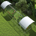 Load image into Gallery viewer, Large Chicken Coop Metal Chicken Run with Waterproof and Anti-UV Cover, Dome Shaped Walk in Fence Cage Hen House for Outdoor and Yard Farm Use, 1" Tube Diameter, 9.2' x 31.2' x 6.5'