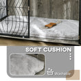 Load image into Gallery viewer, Dog Crate Furniture, Dog Cage End Table with Large Top, Soft Washable Cushion, Lockable Front Door, Wire Mesh Ventilation, Indoor Pet Crate for Extra Large Sized, 118 x 75 x 82cm - Grey