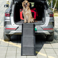 Load image into Gallery viewer, Folding Dog Ramp for Car for Extra Large Dogs, Portable Pet Ramp with Non-slip Surface, Aluminium Alloy Frame