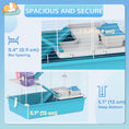 Load image into Gallery viewer, 32" Hamster Cage, 6 Tier Small Animal Cage with Tunnels and Tubes, DIY Design Gerbil Cage with Hut, Wheel, Food Dish, Water Bottle, Ramps, for Dwarf & Gerbil, Light Blue