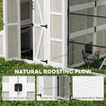 Load image into Gallery viewer, 212"L Large Chicken Coop for 10-15 Hens, Walk-in Outdoor Chicken House with Run, Nesting Box, Waterproof Roof, Perches, Wooden Hen House Poultry Cage for Ducks, Rabbits, Light Gray