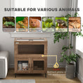Load image into Gallery viewer, PawHut 60.5 Gallon Reptile Tank, Stackable Reptile Terrarium with Top Opening, Doors, Ventilation Holes, for Bearded Dragon, Lizard, Snake, Chameleon, Hamster, Gerbils, Brown
