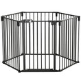 Load image into Gallery viewer, Dog Playpen DIY Adjustable, Puppy Play Pen Dog Fences Indoor with Automatically Close Lock, Pet Door for Doorway Stair, Fireplace Christmas Tree Barrier, 6-Panel, 30''H