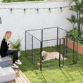 Load image into Gallery viewer, 8 Panels Dog Playpen, 27"W x 39.5"H Heavy Duty Pet Fence with Door & Strap for Indoor Outdoor Backyard Garden, Portable & Foldable Puppy Pet Pen for Large Dogs