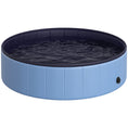 Load image into Gallery viewer, Dog Paddling Pool, Foldable Dog Pool, Leakproof & Hard Plastic, Portable Pet Bathtub with Non-Slip Base & Drainage Hole, for Indoors, Outdoors, Garden, Patio, 120 x 30 cm, Blue