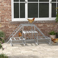 Load image into Gallery viewer, PawHut Chicken Perch for Coop with Swing Set, Chicken Toys, Chicken Coop Accessories for Poultry Run with Wood Stand, Ladder, Platforms, for 10-15 Chickens, Gray