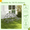 Load image into Gallery viewer, PawHut Chicken Perch for Coop with Swing Set, Chicken Toys, Chicken Coop Accessories for Poultry Run with Wood Stand, Ladder, Platforms, for 10-15 Chickens, Gray