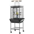 Load image into Gallery viewer, 156cm Bird Cage,Large Parrot Cage with Open Play Top, Perch, Seed Guard, Wheels, Storage Shelf for Budgie, Cockatiel, Conure, Lovebird, Dark Grey