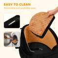 Load image into Gallery viewer, Dog Car Seat for Small Breeds Under 10kg, Dog Booster Seat Detachable Washable with Seat Belt, Thick Cushion, Portable Pet Travel Bed with Storage Pockets, Brown