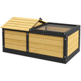 Load image into Gallery viewer, Wooden Tortoise House Tortoise Table with Hide Shelter Run, Openable Top, Tray, Yellow