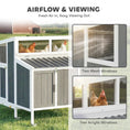 Load image into Gallery viewer, Chicken Coop, Wooden Chicken House for 4-6 Hens, Outdoor Hen House with Nesting Box, Pull-Out Tray and Weatherproof Roof, Poultry Hutch for Backyard, 48" x 39" x 40", Gray