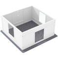 Load image into Gallery viewer, Whelping Box for Dogs, Dog Whelping Box, Dog Playpen Fence Exercise Play Pen with Water-Resistant Washable Whelping Pad, Adjustable Entrance, Non-Slip Pads, for Medium Dogs, Puppies, 100 x 96cm