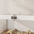 Load image into Gallery viewer, PawHut Hamster Cage with Openable Top & Lock, Transparent Acrylic Panels Small Animal Habitat with Hut, Seesaw, Ladder, for Dwarf Hamster Gerbil, 31.5" x 20" x 23", White