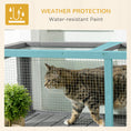 Load image into Gallery viewer, PawHut Outdoor Cat Tunnel with Extendable Design, 59" L Wooden Cat Run with Weather Protection, Connecting Inside and Outside, for Deck Patios, Balconies, Gray