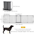 Load image into Gallery viewer, Dog Playpen Indoor, Foldable Pet Fence Puppy Pen for Small Medium Dogs with Door, 5 Panels, 29 Inch Tall, for Stairway, Doorway, Hallway, Black