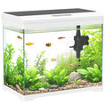 Load image into Gallery viewer, 27L Fish Tank, Glass Aquarium with Filter System, LED Light, Water Pump, Fish Tank Starter Kits for Betta, Goldfish, Shrimps, White