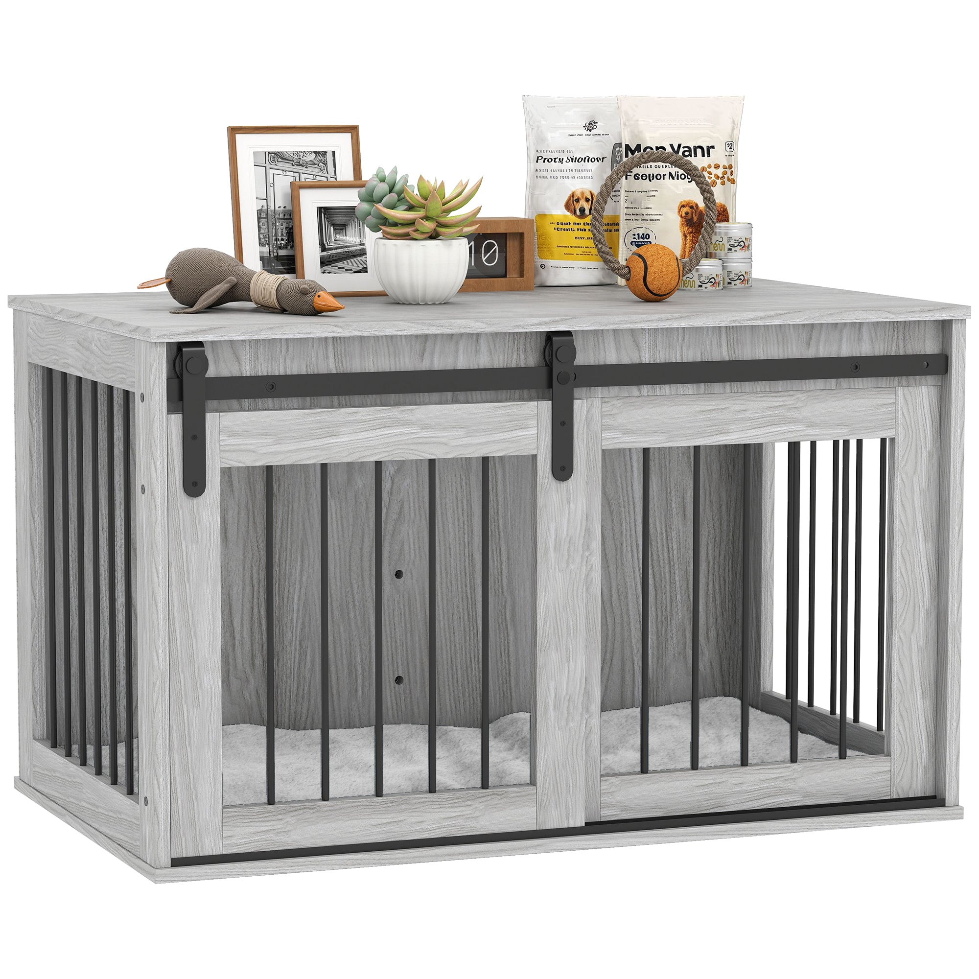 Pawhut Dog Crate Furniture For Extra Large Breeds With Removable Photo Inspiration