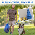 Load image into Gallery viewer, Dog Agility Equipment Set, Portable Pet Jump Training Kit for Six Cones, Six Poles with Carry Bag, Three-Piece Adjustable Height Jumping Obstacles, Blue