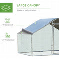 Load image into Gallery viewer, PawHut Large Chicken Coop Metal Chicken Run with Waterproof and Anti-UV Cover, Spire Shaped Walk-in Fence Cage Hen House for Outdoor and Yard Farm Use, 1.3" Tube Diameter, 9.8' x 6.6' x 6.4'