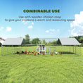 Load image into Gallery viewer, Metal Chicken Coop, 26' x 10' x 6.4' Large Chicken Run Hen House with Feeding Door, Waterproof Cover, Hanging Feeder, Perch, Poultry Cage for Outdoor, Backyard, Farm for 24-30 Hens