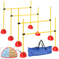 Load image into Gallery viewer, PawHut 4 Piece Dog Agility Course Backyard Set, Dog Agility Training Equipment with 4 Height Adjustable Dog Agility Jumps, Carry Bag, Dog Obstacle Course Outdoor Games, Yellow