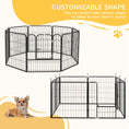 Load image into Gallery viewer, Dog Pen 8 Panels Puppy Pen Heavy Duty Pet Playpen for Indoor Outdoor for Dogs, Rabbits, Ducks 80cm High