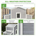 Load image into Gallery viewer, 66.5" Large Chicken Coop, Wooden Chicken House with 2 Nesting Boxes, Sliding Tray & Ramp, Waterproof Roof, Outdoor Hen House Poultry Cage for Backyard, Farm, for 2-4 Hens
