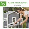 Load image into Gallery viewer, 66.5" Large Chicken Coop, Wooden Chicken House with 2 Nesting Boxes, Sliding Tray & Ramp, Waterproof Roof, Outdoor Hen House Poultry Cage for Backyard, Farm, for 2-4 Hens