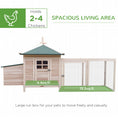 Load image into Gallery viewer, 77" Chicken Coop Hen House Rabbit Hutch Poultry Cage Pen Outdoor Backyard with Nesting Box Run Natural