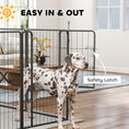 Load image into Gallery viewer, Dog Pen, 8 Panel Puppy Pen, Steel Dog Playpen, for Large Breeds, 100cm Tall, Black