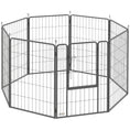 Load image into Gallery viewer, Dog Pen, 8 Panel Puppy Pen, Steel Dog Playpen, for Large Breeds, 100cm Tall, Black