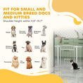 Load image into Gallery viewer, PawHut Pet Gate Indoor with Cat Door, 30"-41" Dog Gate, Extra Wide Walk Through Puppy Gate, 3-Inch and 5.5-Inch Extension Kits, Pressure or Hardware Mounted for Stairway, Doorway, Hallway, 30" High
